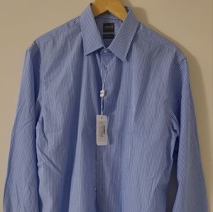 Armani Collezioni men's dress shirt sz 16, new, NWT, vertically striped